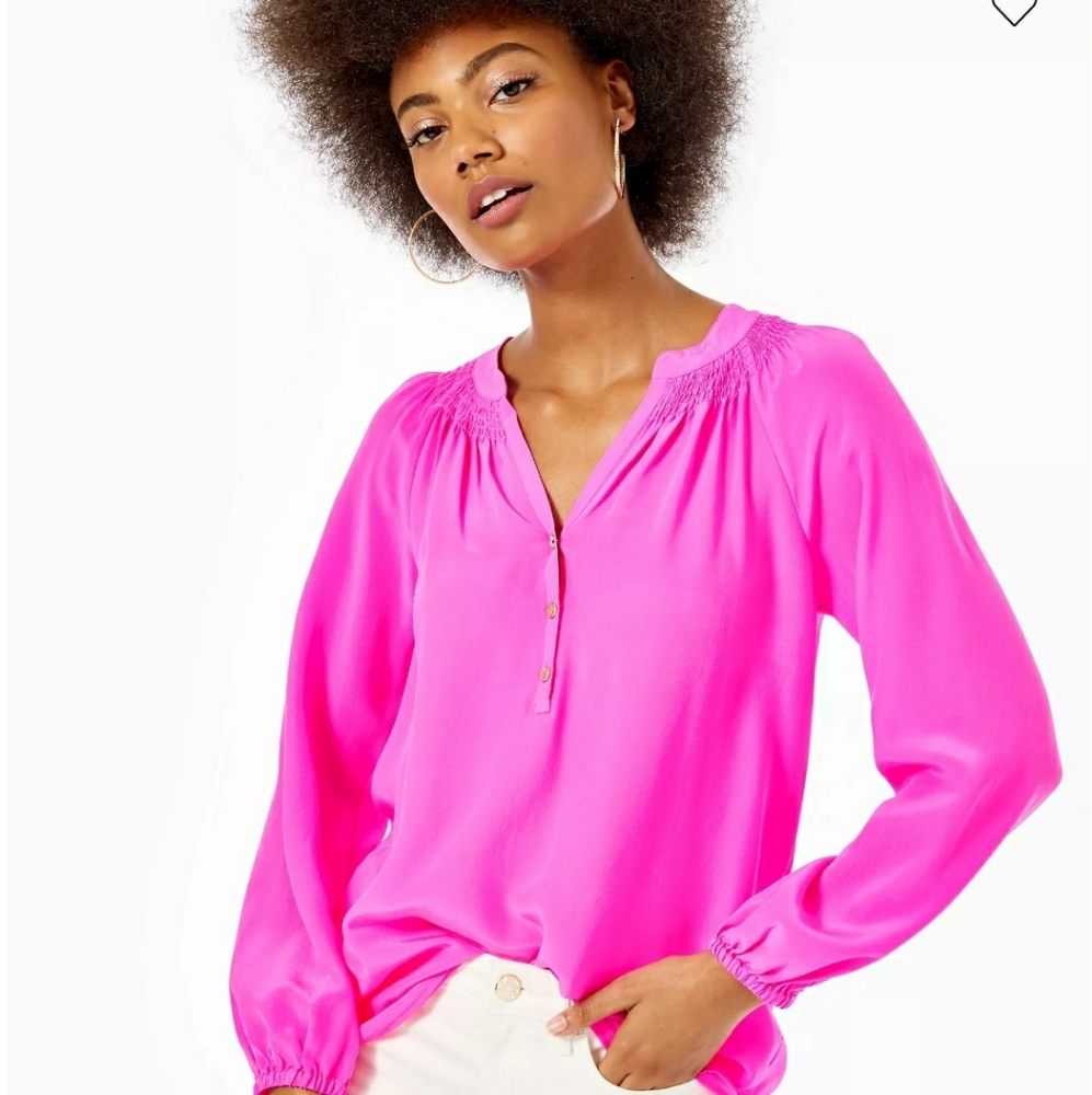 Silk Lilly Pulitzer Elsa Blouse
